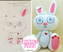 Load image into Gallery viewer, Custom plush from kids drawing
