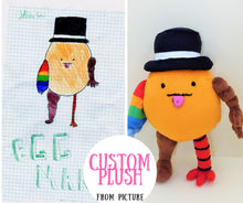 Load image into Gallery viewer, Custom plush from kids drawing
