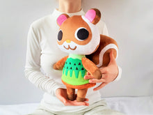 Load image into Gallery viewer, Handmade custom Sylvana the squirrel plush home decor
