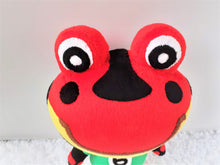 Load image into Gallery viewer, Handmade custom Drift the frog plush
