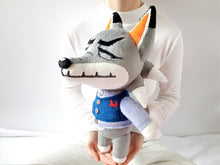 Load image into Gallery viewer, Handmade Dobie the wolf plush
