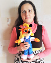 Load image into Gallery viewer, Handmade custom Coco Bandicoot the fox plush
