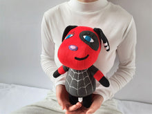 Load image into Gallery viewer, Handmade custom Cherry the dog plush
