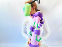 Load image into Gallery viewer, Handmade custom Red&amp;Purple plushies
