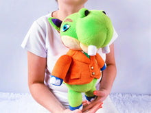 Load image into Gallery viewer, Handmade custom Hippeux the hippo plush
