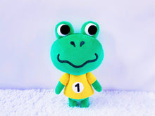 Load image into Gallery viewer, Handmade custom Tad the frog plush
