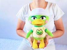 Load image into Gallery viewer, Handmade custom Scoot the duck plush
