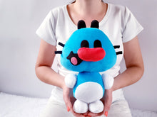 Load image into Gallery viewer, Funny blue cat plush
