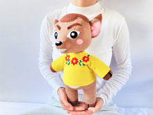 Load image into Gallery viewer, Handmade custom Deirdre the deer plush
