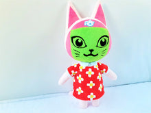 Load image into Gallery viewer, Handmade custom Meow the cat plush toy
