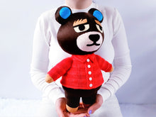 Load image into Gallery viewer, Handmade custom Grizzly the bear plush
