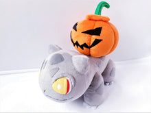 Load image into Gallery viewer, Custom Bulbasaur plush with pumpkin
