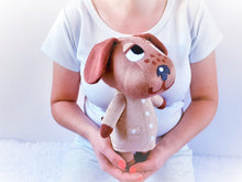 Load image into Gallery viewer, Handmade custom Bea the dog plush
