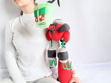 Load image into Gallery viewer, Handmade custom Red&amp;Purple plushies
