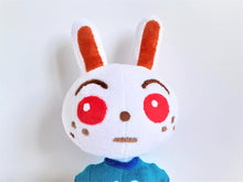 Load image into Gallery viewer, Handmade custom Ruby the rabbit plush home decor
