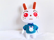 Load image into Gallery viewer, Handmade custom Ruby the rabbit plush home decor
