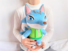 Load image into Gallery viewer, Handmade custom Whitney the wolf plush home decor
