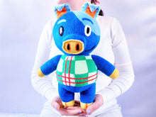 Load image into Gallery viewer, Handmade custom Hugh the pig Animal Crossing plush
