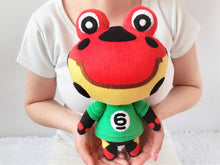Load image into Gallery viewer, Handmade custom Drift the frog plush
