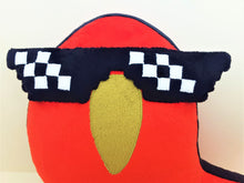 Load image into Gallery viewer, Handmade custom Party Parrot plush
