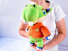 Load image into Gallery viewer, Handmade custom Hippeux the hippo plush
