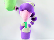 Load image into Gallery viewer, Handmade custom Red&amp;Purple plushies
