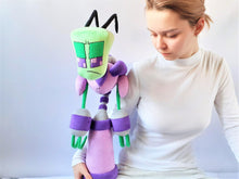 Load image into Gallery viewer, Handmade custom Red&amp;Purple plushies
