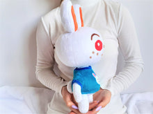 Load image into Gallery viewer, Handmade custom Ruby the rabbit plush home decor
