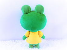 Load image into Gallery viewer, Handmade custom Tad the frog plush
