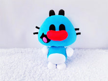 Load image into Gallery viewer, Funny blue cat plush
