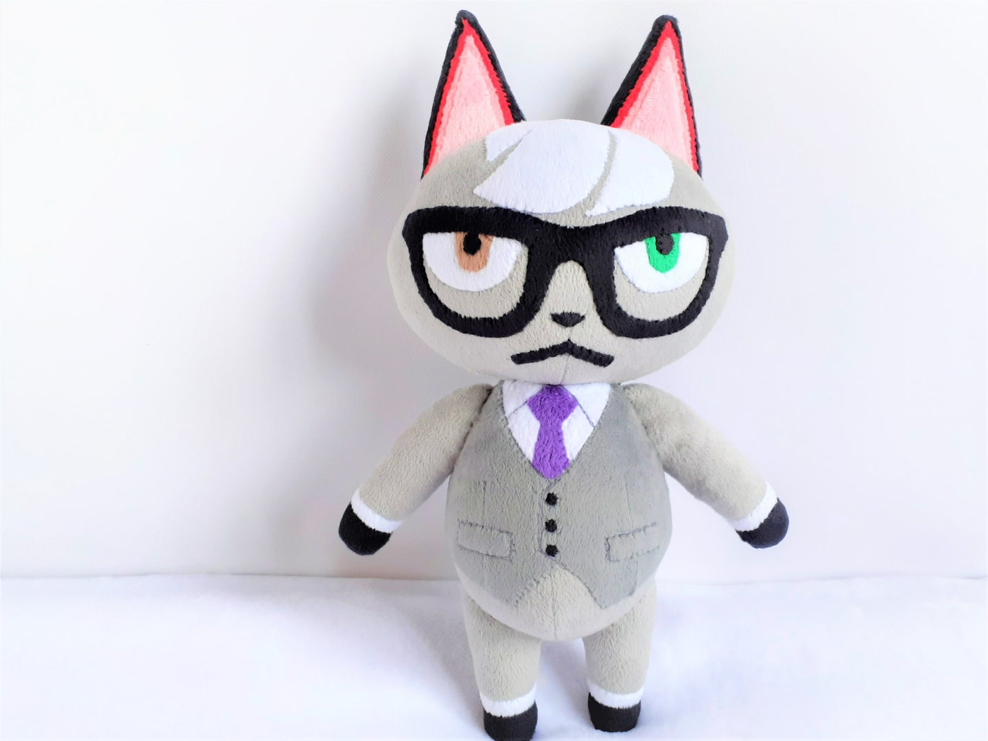 Handmade custom Raymond the cat plush home decor