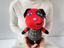 Load image into Gallery viewer, Handmade custom Cherry the dog plush
