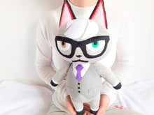 Load image into Gallery viewer, Handmade custom Raymond the cat plush home decor
