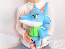 Load image into Gallery viewer, Handmade custom Whitney the wolf plush home decor
