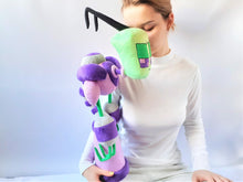 Load image into Gallery viewer, Handmade custom Red&amp;Purple plushies
