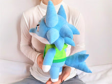 Load image into Gallery viewer, Handmade custom Whitney the wolf plush home decor
