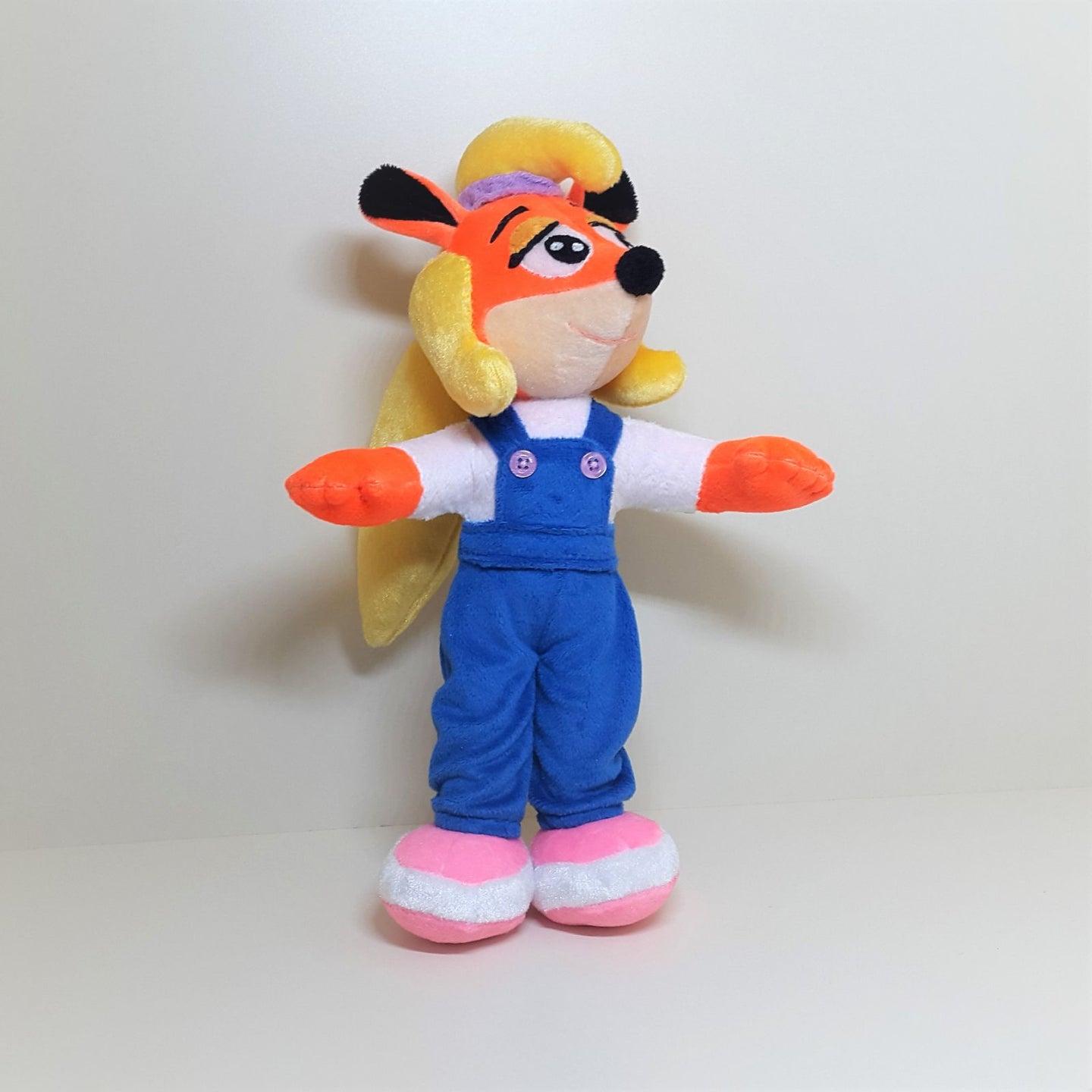 Handmade custom Coco Bandicoot the fox plush