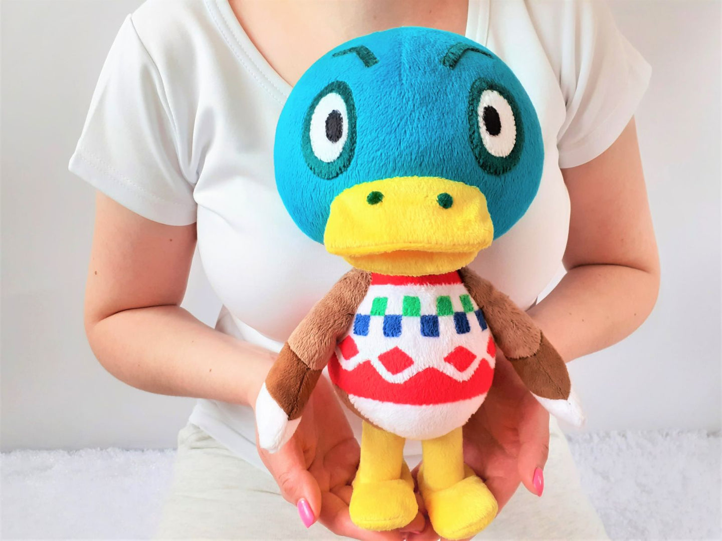 Handmade custom Drake the duck plush