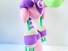 Load image into Gallery viewer, Handmade custom Red&amp;Purple plushies
