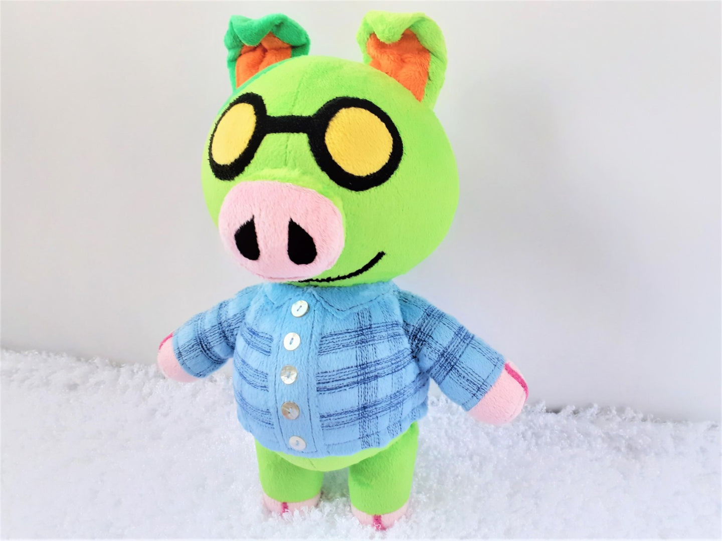 Handmade custom Cobb the pig plush