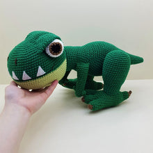 Load image into Gallery viewer, Crochet dinosaur T-Rex toy
