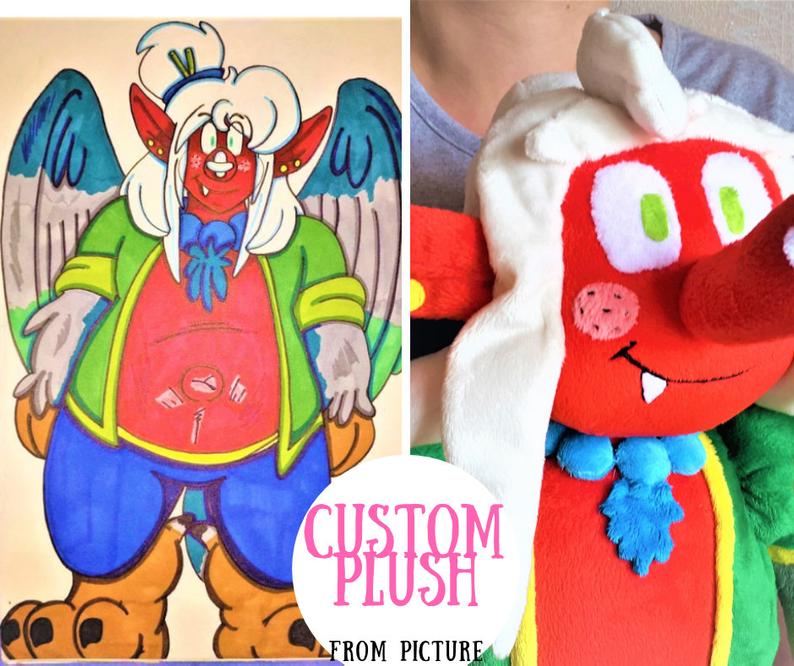 Custom plush commission home decor