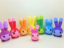 Load image into Gallery viewer, Handmade custom Squeaky Peepers Set of 8 minky plushies
