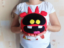 Load image into Gallery viewer, Handmade custom Set of 3 funny Viruses plushies
