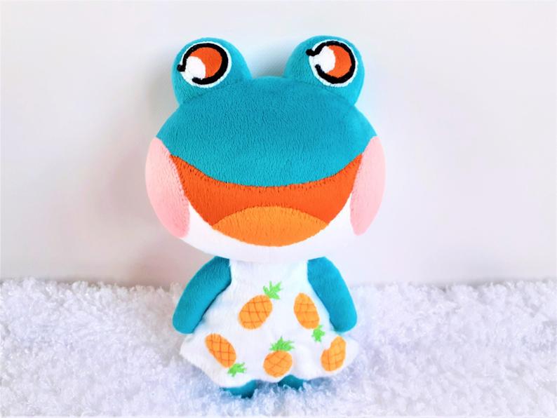 Custom Lily the frog plush