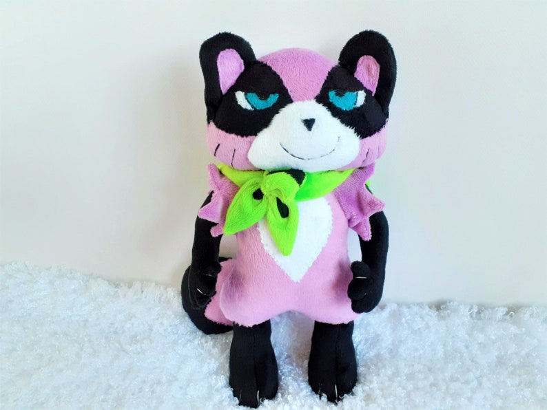 Handmade custom Tanya Keys the tanuki plush