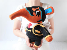 Load image into Gallery viewer, Handmade custom Olaf the anteater plush amiibo
