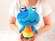 Load image into Gallery viewer, Handmade custom Jeremiah the frog plush
