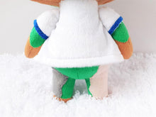 Load image into Gallery viewer, Handmade custom Camofrog the frog plushie
