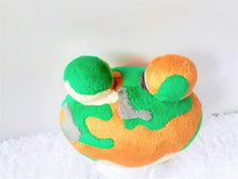 Load image into Gallery viewer, Handmade custom Camofrog the frog plushie
